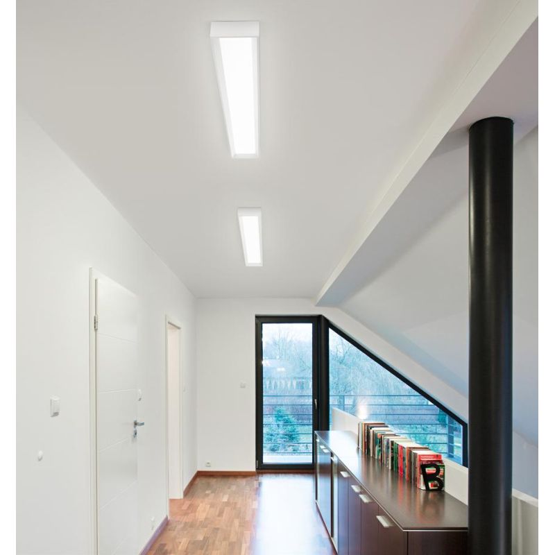 TARA DIMM PLAFONIERA RETTANGOLARE 74X19 DIMMERABILE LED 28W LUCE 3000K BIANCA DELLA LINEA LIGHT Linea Light - Cristalensi Shop O