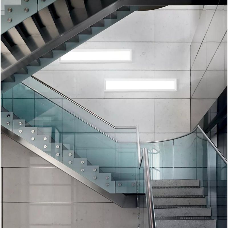 TARA DIMM GRANDE PLAFONIERA 110X19 DIMMERABILE LED 42W LUCE 3000K BIANCA DELLA LINEA LIGHT Linea Light - Cristalensi Shop Online