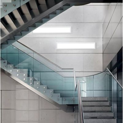 TARA DIMM GRANDE PLAFONIERA 110X19 DIMMERABILE LED 42W LUCE 3000K BIANCA DELLA LINEA LIGHT Linea Light - Cristalensi Shop Online