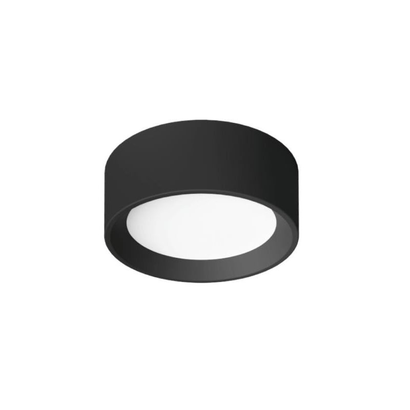 TARA MINI PLAFONIERA ROTONDA PICCOLA D16 BIANCA E NERA LED 8W LUCE 2700K-3000K LINEA LIGHT