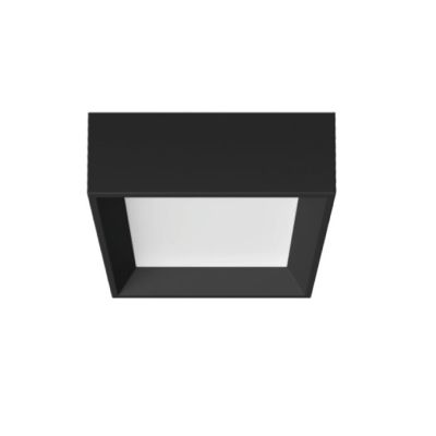 TARA MINI PLAFONIERA QUADRATA PICCOLA 15X15 CM BIANCA E NERA LED 8W LUCE 2700K-3000K LINEA LIGHT