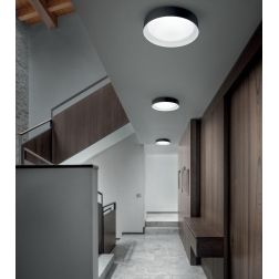 CREW 2 PLAFONIERA D52 CON LED 38W LUCE 3000K METALLO IN 4 COLORI DELLA LINEA LIGHT 2