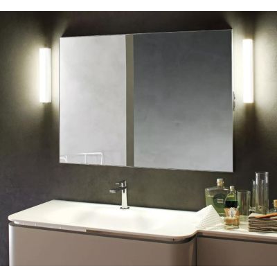 KIOO LAMPADA DA SPECCHIO 2 MISURE IN ALLUMINIO 2 COLORI IP44 LED INTEGRATO LUCE 3000K MODERNA