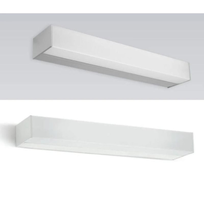 KIOO LAMPADA DA SPECCHIO 2 MISURE IN ALLUMINIO 2 COLORI IP44 LED INTEGRATO LUCE 3000K MODERNA