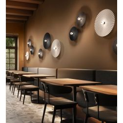 DOGE PLAFONIERA MODERNA PLISSETTATA 2 MISURE IN METALLO 5 COLORI LAMPADINA ATTACCO E27 LINEA LIGHT