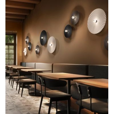 DOGE PLAFONIERA MODERNA PLISSETTATA 2 MISURE IN METALLO 5 COLORI LAMPADINA ATTACCO E27 LINEA LIGHT