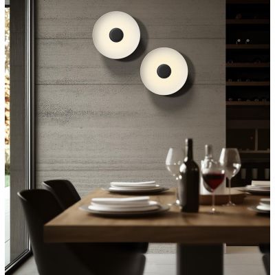 BASIN PLAFONIERA D48 CM ALLUMINIO 5 COLORI LED 35W LUCE 2700K-3000K DESIGN MODERNO LINEA LIGHT
