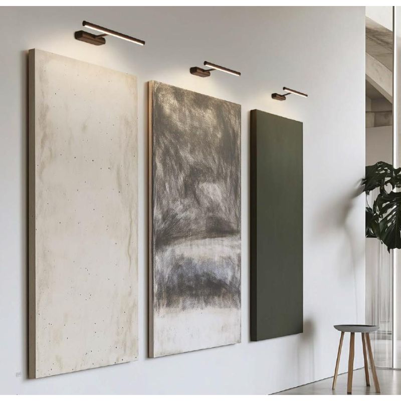 STRAIGHT LAMPADA DA SPECCHIO 2 MISURE IN ALLUMINIO 3 COLORI IP40 LED INTEGRATO LUCE 3000K MODERNA
