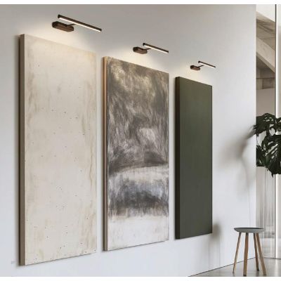 STRAIGHT LAMPADA DA SPECCHIO 2 MISURE IN ALLUMINIO 3 COLORI IP40 LED INTEGRATO LUCE 3000K MODERNA