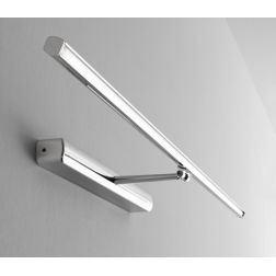 STRAIGHT LAMPADA DA SPECCHIO 2 MISURE IN ALLUMINIO 3 COLORI IP40 LED INTEGRATO LUCE 3000K MODERNA 2