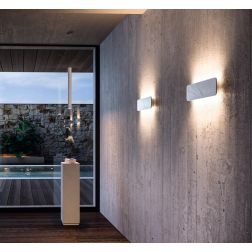 GEMINI LAMPADA DA PARETE A LED LUCE 2700K-3000K IN 2 MISURE E 3 COLORI DISPONIBILI MADE IN ITALY LINEA LIGHT 2