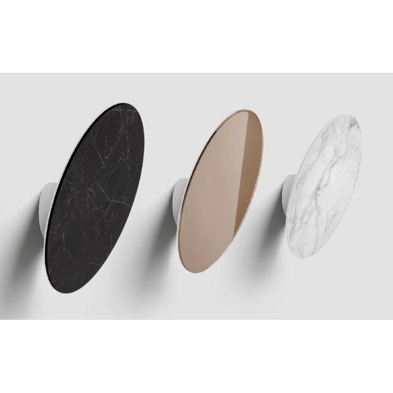 GEMINI APPLIQUE ROTONDA INCLINATA LED 19W LUCE 2700K-3000K 3 COLORI DISPONIBILI MADE IN ITALY LINEA LIGHT