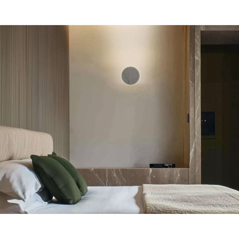 GEMINI APPLIQUE ROTONDA INCLINATA LED 19W LUCE 2700K-3000K 3 COLORI DISPONIBILI MADE IN ITALY LINEA LIGHT