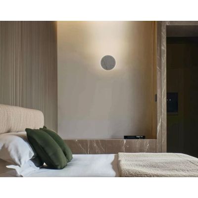 GEMINI APPLIQUE ROTONDA INCLINATA LED 19W LUCE 2700K-3000K 3 COLORI DISPONIBILI MADE IN ITALY LINEA LIGHT