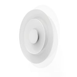 JOINT APPLIQUE ROTONDA D55 CM METALLO BIANCO LED 19W LUCE 2700K E 3000K MADE IN ITALY MODERNA LINEA LIGHT