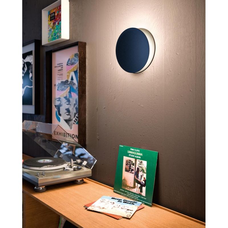 YO-YO LAMPADA DA PARETE D25 CM IN ALLUMINIO 4 COLORI LED 16W LUCE 2700K-3000K MADE IN ITALY MODERNA