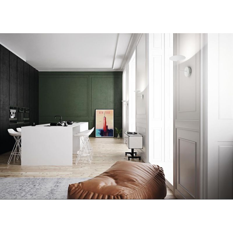 POE APPLIQUE BIANCO O NERO LED 7W LUCE 3000K DESIGN MODERNO DELLA LINEA LIGHT Linea Light - Cristalensi Shop Online