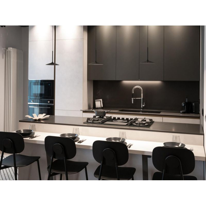 POE SOSPENSIONE SINGOLA BIANCA O NERA LED 7W LUCE 3000K MODERNA ED ECONOMICA DELLA LINEA LIGHT Linea Light - Cristalensi Shop On