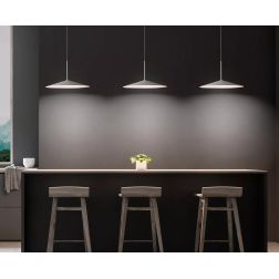 POE PLUS SOSPENSIONE SINGOLA BIANCA O NERA LED 15W LUCE 3000K MODERNA DELLA LINEA LIGHT Linea Light - Cristalensi Shop Online 2