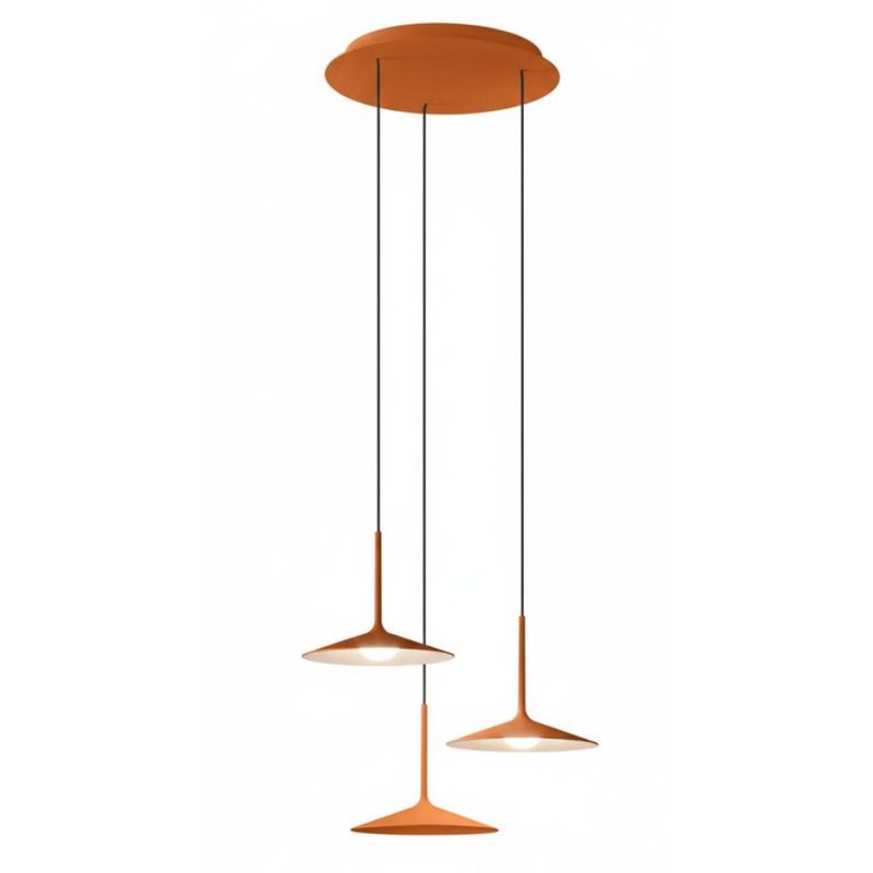 POE LAMPADARIO A SOSPENSIONE 3 LUCI BIANCO O NERO LED 19W LUCE 3000K MODERNA DELLA LINEA LIGHT Linea Light - Cristalensi Shop On
