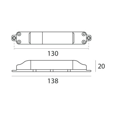 DRIVER ON/OFF 350MA 20V 3-6W DELLA LINEA LIGHT