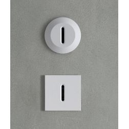 PETIT SEGNAPASSO ROTONDO O QUADRATO BIANCO IP20 LED 1W LUCE 3000K MODERNO MADE IN ITALY
