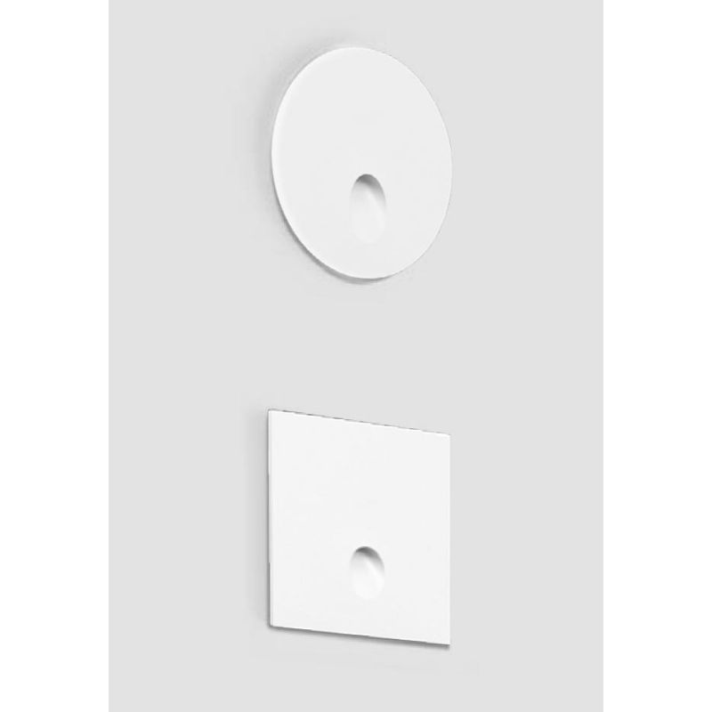 QUARA SEGNAPASSO DA ESTERNI ROTONDO O QUADRATO IP65 LED 1W LUCE 3000K BIANCO MADE IN ITALY