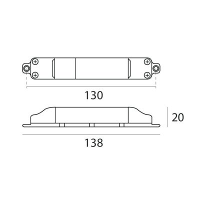 DRIVER ON/OFF 630MA 6.6V 2-4W DELLA LINEA LIGHT