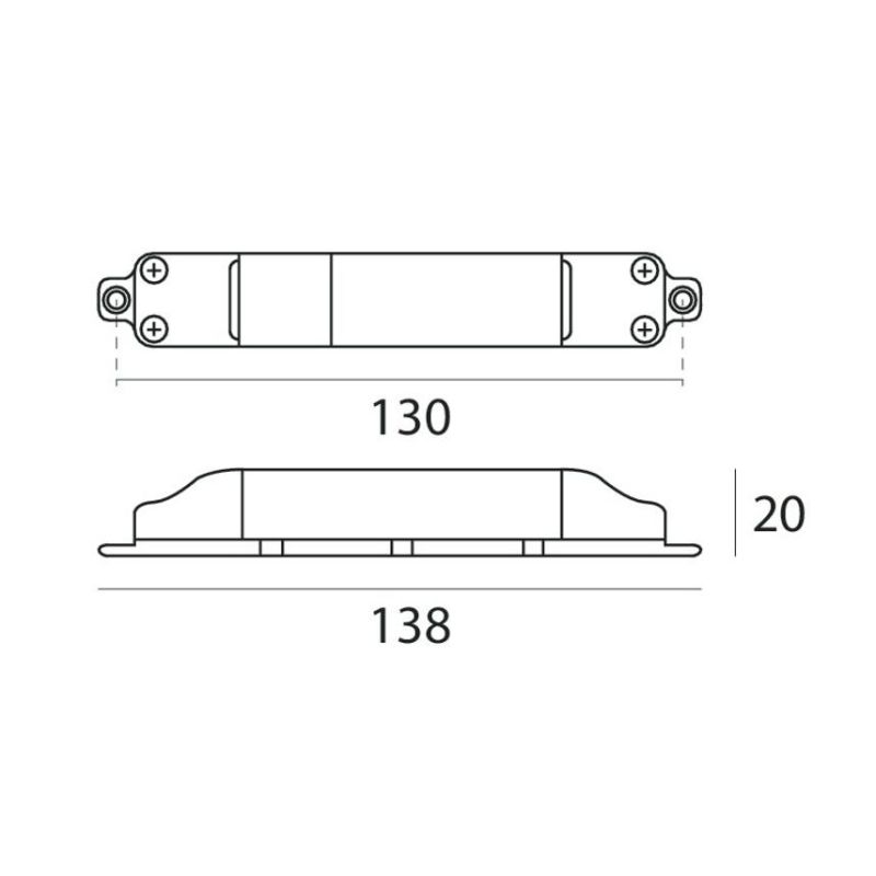 DRIVER ON/OFF 630MA 20V 6-12W DELLA LINEA LIGHT