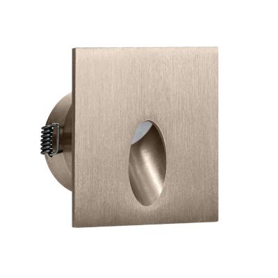 QUARA SEGNAPASSO DA INTERNO NICHEL ROTONDO O QUADRATO IP44 LED 2W LUCE 3000K MADE IN ITALY