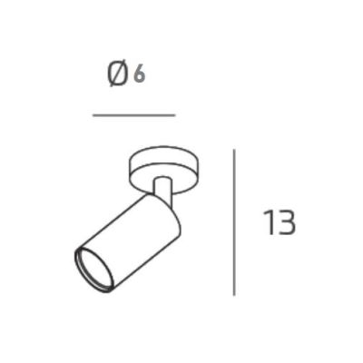 ISLA MICRO SPOT ORIENTABILE IN METALLO NERO, BIANCO E SABBIA LAMPADINA ATTACCO GU10