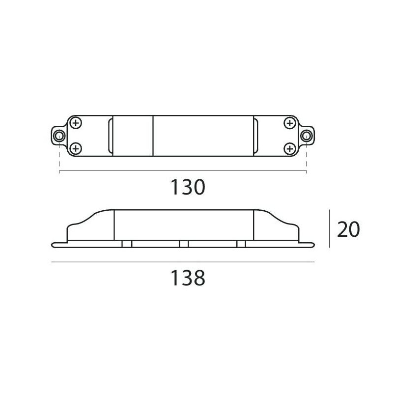 DRIVER ON/OFF 500MA 6.6V 1,5-3W DELLA LINEA LIGHT
