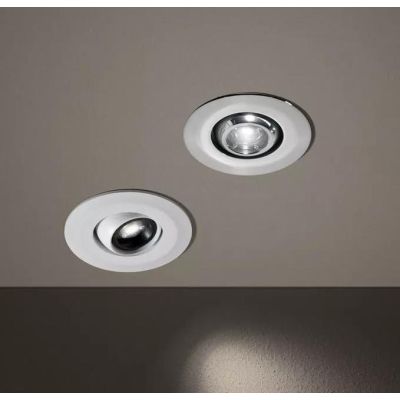 GHILEA FARETTO DA INCASSO LUCE ORIENTABILE LED 2W LUCE 3000K BIANCO E NERO MADE IN ITALY LINEA LIGHT