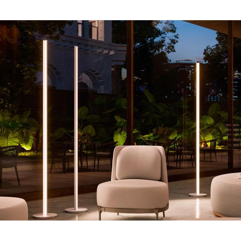 HALFPIPE PIANTANA MODERNA H183 CM LED 35W LUCE 3000K DIMMERABILE 3 COLORI MADE IN ITALY LINEA LIGHT