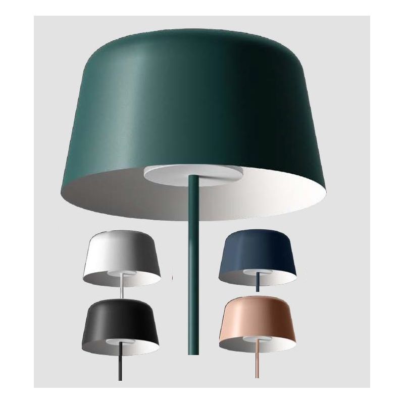 DELFI PIANTANA MODERNA IN ALLUMINIO 5 COLORI LED 15W LUCE 2700K E 3000K DIMMERABILE MADE IN ITALY