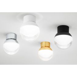 ROSSINI PICCOLA PLAFONIERA LED 7W LUCE 2700K-3000K ALLUMINIO 4 COLORI MODERNA MADE IN ITALY