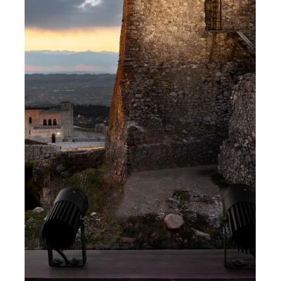 IRIS67 FARETTO PROIETTORE DIREZIONABILE NERO IP67 LED 13W LUCE 3000K MADE IN ITALY LINEA LIGHT