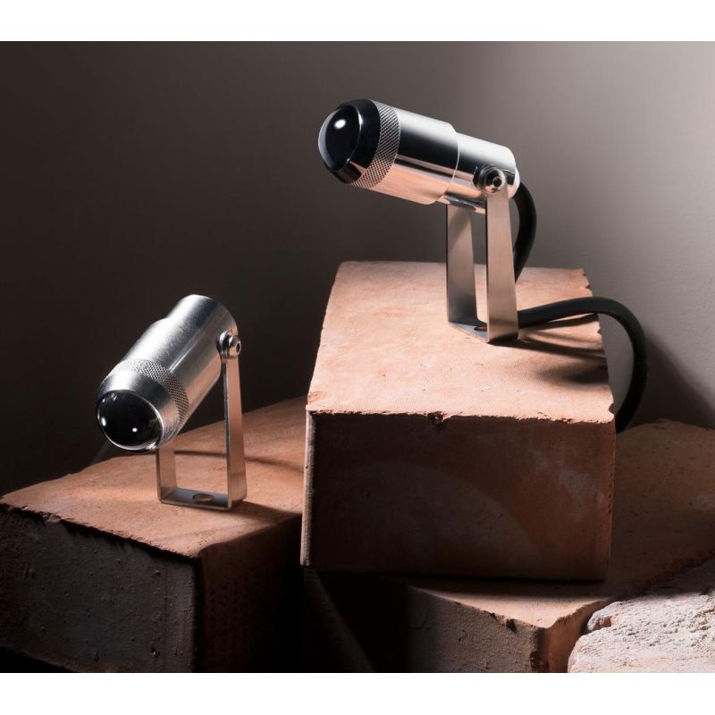 CLIVO FARETTO PROIETTORE DIREZIONABILE IN ACCIAIO IP66 LED 3W LUCE 3000K MADE IN ITALY LINEA LIGHT