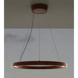 LIRA SOSPENSIONE MODERNA DA ESTERNI IP65 IN ALLUMINIO NERO O MARRONE LED 30W LUCE 3000K Linea Light - Cristalensi Shop Online