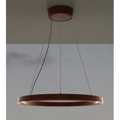 LIRA SOSPENSIONE MODERNA DA ESTERNI IP65 IN ALLUMINIO NERO O MARRONE LED 30W LUCE 3000K Linea Light - Cristalensi Shop Online