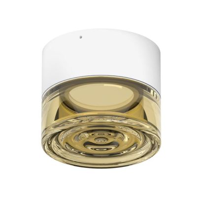 HORUS CONCENTRIC LAMPADA ROTONDA D12.6 CM CON VETRO FUME,AMBRA O TRASPARENTE LED 11W LUCE 3000K IP65