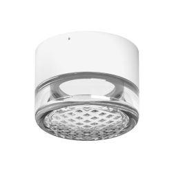 HORUS TEXTURED LAMPADA ROTONDA D12.6 CM CON VETRO FUME,AMBRA O TRASPARENTE LED 11W LUCE 3000K IP65