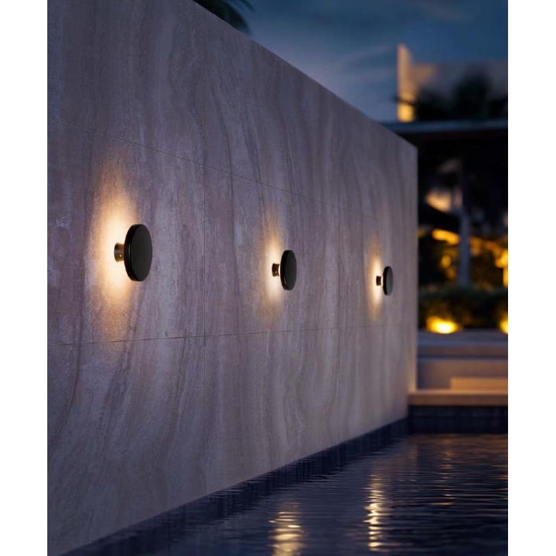 BOND LAMPADA DA ESTERNI NERA IP65 LED 12W LUCE 2700K-3000K MODERNA MADE IN ITALY LINEA LIGHT