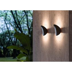 ALBA APPLIQUE DA ESTERNO ORIENTABILE IP65 LED 34W LUCE 2700K-3000K BIANCA O NERA MADE IN ITALY LINEA LIGHT 2