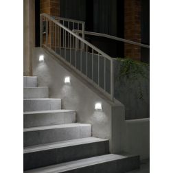 ENVELOPE SEGNAPASSO DA ESTERNO IP66 ALLUMINIO 4 COLORI LED 1W LUCE 2700K-3000K MADE IN ITALY LINEA LIGHT