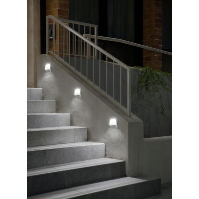 ENVELOPE SEGNAPASSO QUADRATO DA ESTERNO IP65 ALLUMINIO 3 COLORI LED 8W LUCE 3000K MADE IN ITALY