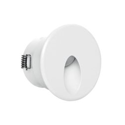 QUARA SEGNAPASSO ROTONDO DA ESTERNO IP65 ALLUMINIO 2 COLORI LED 2,7W LUCE 2700K-3000K MADE IN ITALY 2