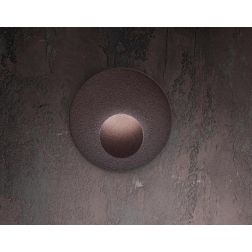 QUARA SEGNAPASSO ROTONDO DA ESTERNO IP65 ALLUMINIO 2 COLORI LED 2,7W LUCE 2700K-3000K MADE IN ITALY