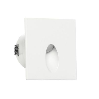 QUARA SEGNAPASSO QUADRATO DA ESTERNO IP65 ALLUMINIO 2 COLORI LED 2,7W LUCE 3000K MADE IN ITALY