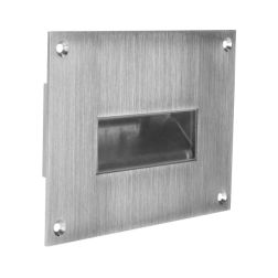 CHIM SEGNAPASSO RETTANGOLARE IN ACCIAIO IP66 LED 4,8W LUCE 3000K DA ESTERNO MADE IN ITALY LINEA LIGHT 2